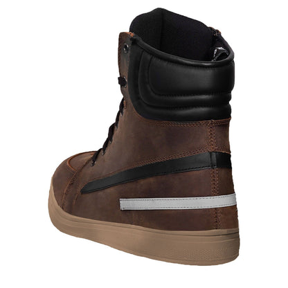 Men's Motorcycle Casual Biker Sneaker Shoes Brown