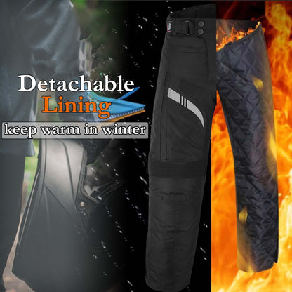 SAGA Motorcycle Men's Armoured Waterproof Trouser Black