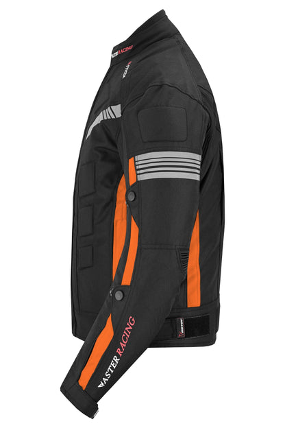 Motorcycle Mens Armoured Cordura Jacket Orange