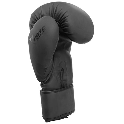 Boxing gloves Matt Black for Adults & Kids 04-16 OZ Vaster Moto