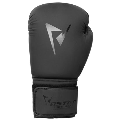 Boxing gloves Matt Black for Adults & Kids 04-16 OZ Vaster Moto